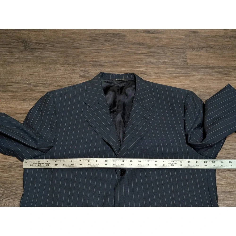CANALI Men's‎ Charcoal Pinstripe Blazer Made in Italy Wool Blend Size 56R